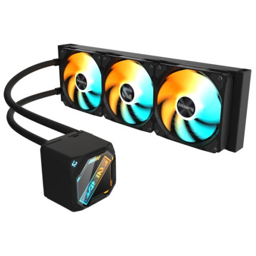 Gigabyte GAMING 360 Black, DIY-friendly fans with slide-lock and DAISY-CHAIN, The ARGB fan lighting can be synchronized with other devices ( GP-GIGA Cene