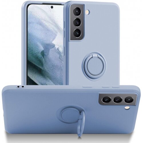 Onasi Silikonski ovitek Liquid Ring za Samsung Galaxy S22 5G - moder Cene