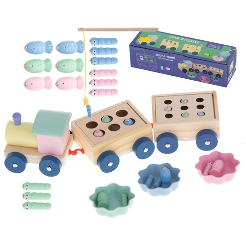Montessori drveni vlakić sorter Slike