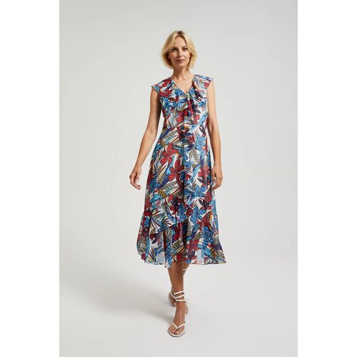 Moodo Women&amp;#039;s floral midi dress - red Slike