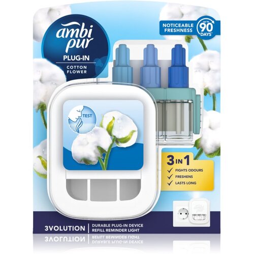 AMBI PUR 3volution Cotton Flower električni osvježivač zraka s punjenjem 20 ml Slike