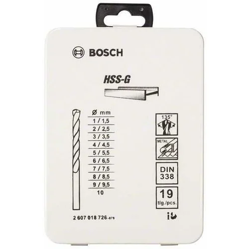 Bosch 19-dijelni set HSS-G u metalnom s