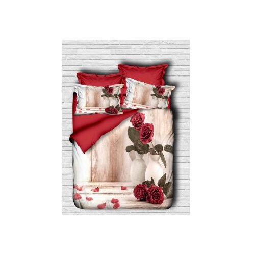 Lessentiel Maison set posteljine 119, 200x220cm, bež-crvena Cene