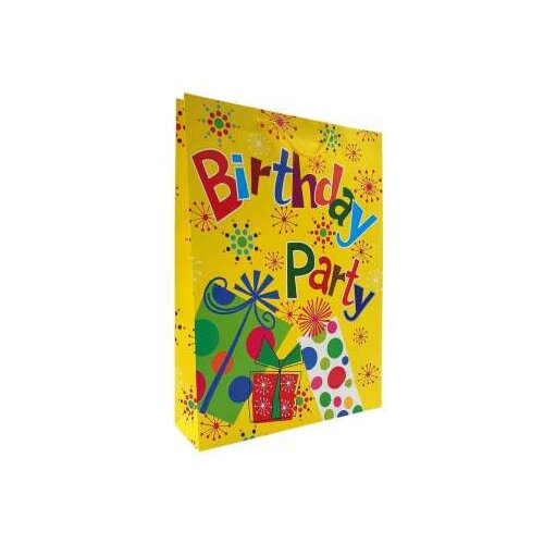  DUK15549 UKRASNA KESA JUMBO PARTY YELLOW 33X45X10 CM Slike