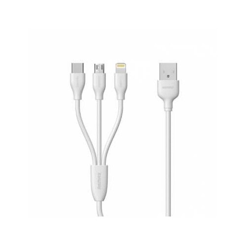 Mobiline usb kabel 3v1 beli za lighting_ micro usb_ type-c Cene