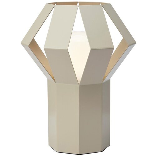 Markslöjd Bež metalna stolna lampa s metalnim sjenilom (visina 27 cm) Octa – Cene