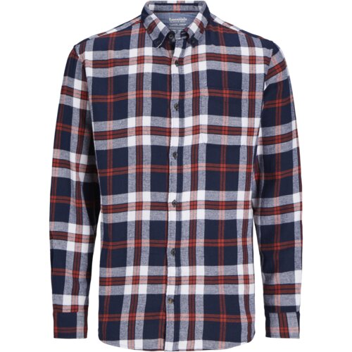 Jack & Jones muška karirana košulja 12235982, teget Slike