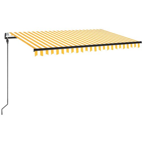  Automatska tenda sa senzorom LED 450 x 300 cm žuto-bijela Slike