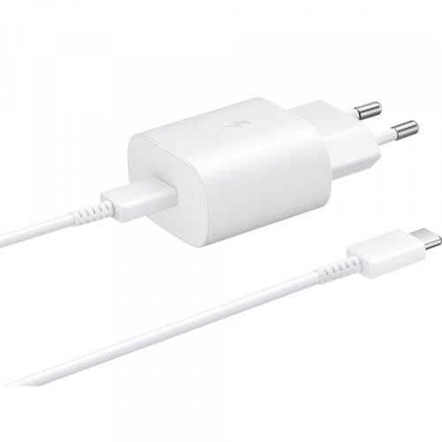 Samsung hi&amp;scaron;ni polnilec super fast charge EP-TA845XWE 45W + kabel EP-DN975BWE type c bel - original (bulk) Slike