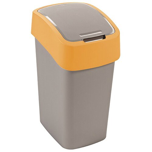 Curver Ko&amp;scaron; za smeti Pacific Flip (10 L, siva/oranžna) Slike