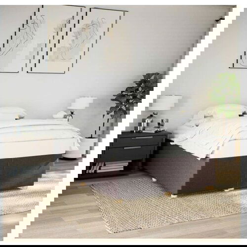 vidaXL Okvir za krevet bez madraca tamnosmeđi 160x200 cm od tkanine Cene