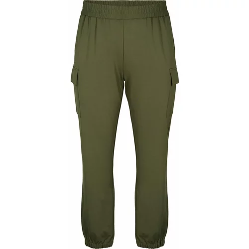 Zizzi Cargo hlače 'Jmaddie' tamno zelena