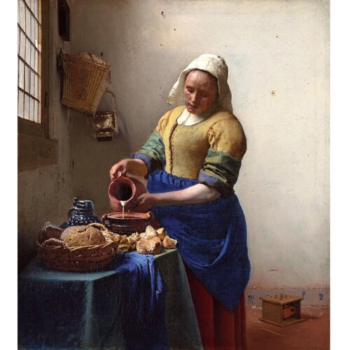 Fedkolor Slika reprodukcija 45x60 cm The Milkmaid, Jan Vermeer – Cene