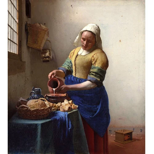 Fedkolor Slika reprodukcija 45x60 cm The Milkmaid, Jan Vermeer –
