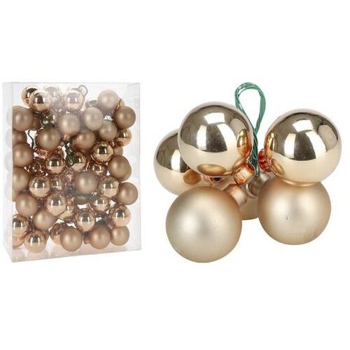 Dekoracija ZA BOR SA 6 MINI KUGLA 3CM ZLATNE Cijene