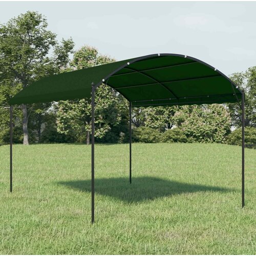 Gazebo 4 x 3 x 2 6 m Zelena Poliester i čelik - Zelena Cijene