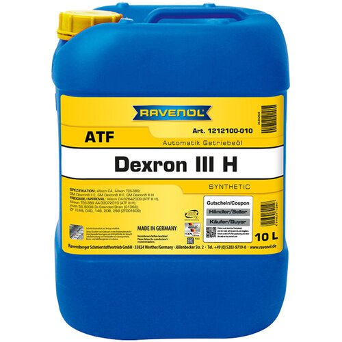 RAVENOL Ulje za automatske menjače ATF Dexron III H, 10 l Cene