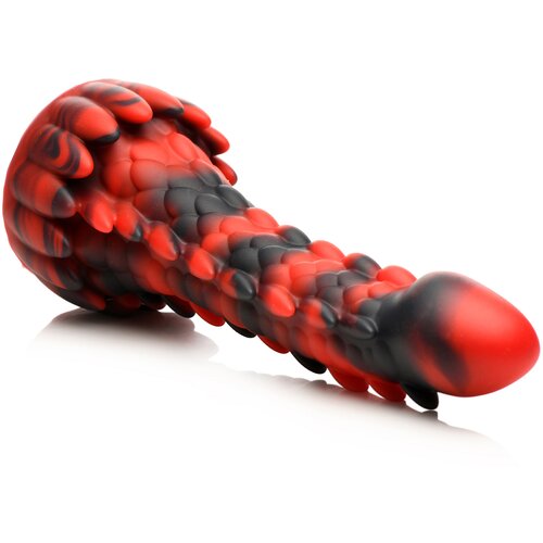 Creature Cocks Demon Rising Scaly Dragon Silicone Dildo Red Slike