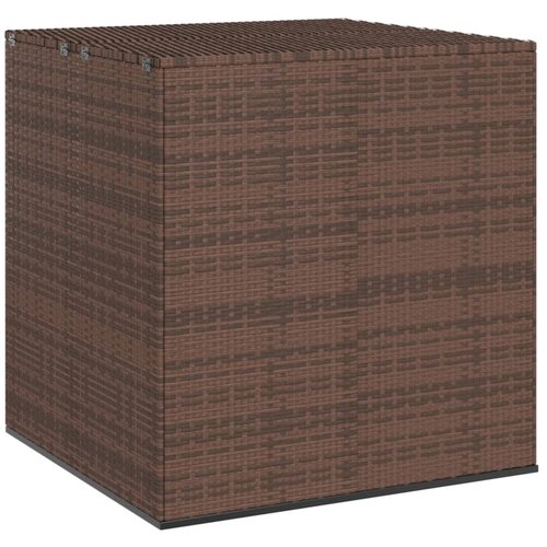 VidaXL Kutija za vrtne jastuke od PE ratana 100 x 97,5 x 104 cm smeđa Slike