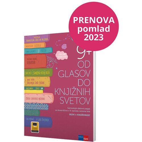  Od glasov do knjižnih svetov 9+, samostojni delovni zvezek (prenovljen) Cene