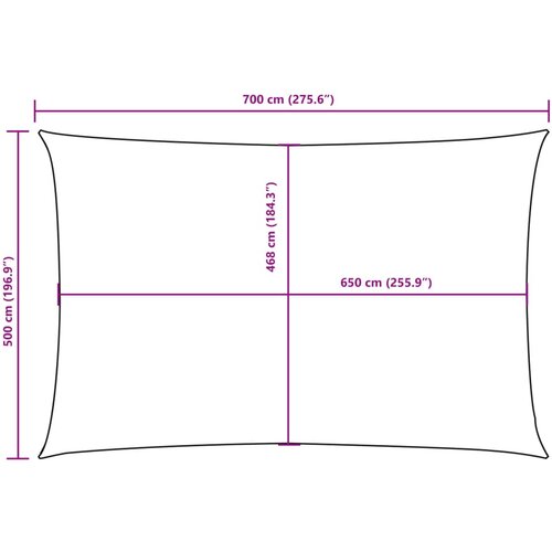  Jedro protiv sunca od tkanine Oxford pravokutno 5 x 7 m crno Slike