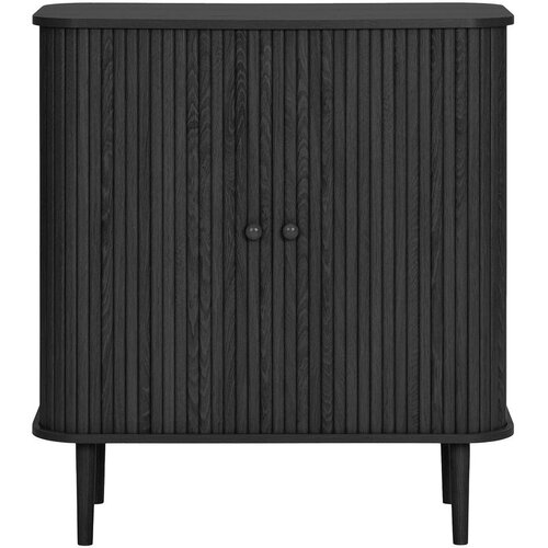 House Nordic Črna komoda iz masivnega bora 80x87x40 cm Nikko &ndash; Cene