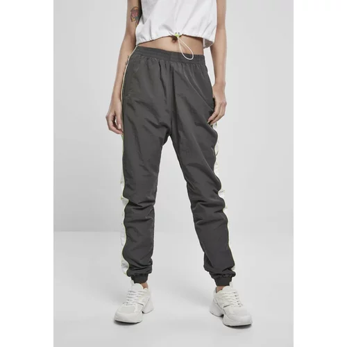 Urban Classics Ladies Piped Track Pants Darkshadow/electriclime