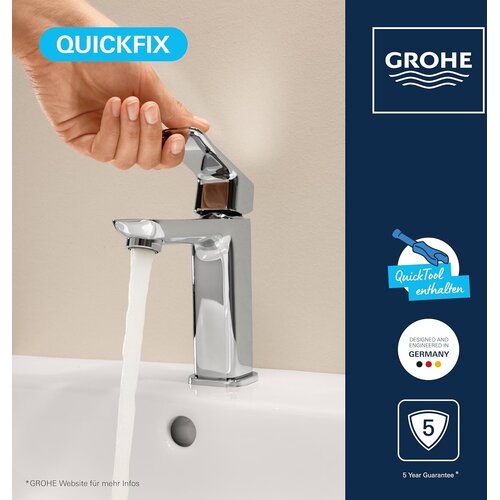 Grohe enoročna armatura za umivalnik Dice SLM Basin M PushOp 1018330000 Slike