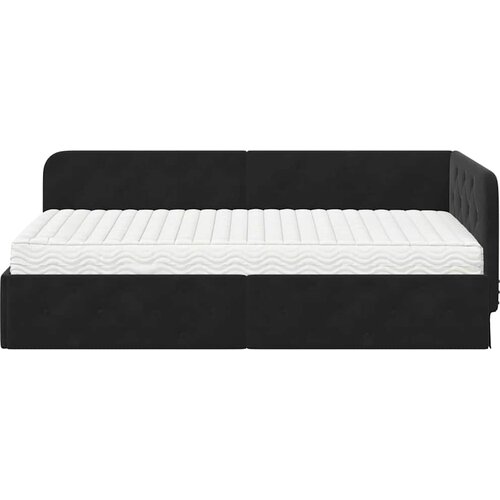  Kutni okvir kreveta Crna 90 x 190 cm Bar&amp;scaron;un Slike
