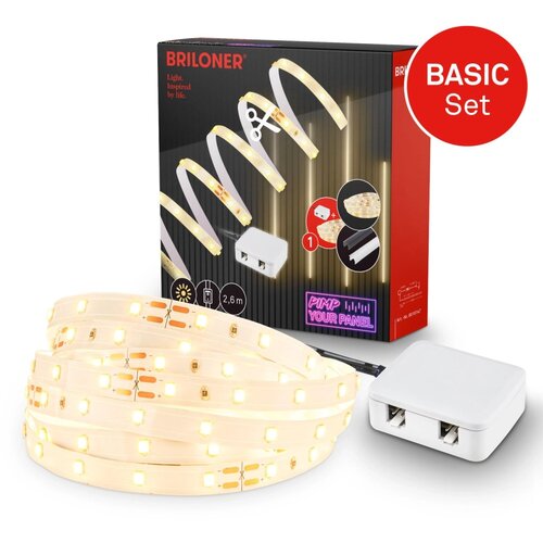 BRILONER LED trak Pimp your Panel začetni set topla bela svetloba 2,6 m Slike