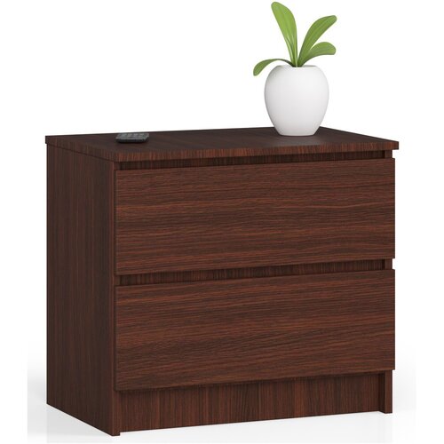 AKORD Nočna Omarica, 2 Predala, Wenge, (5000332041) Slike