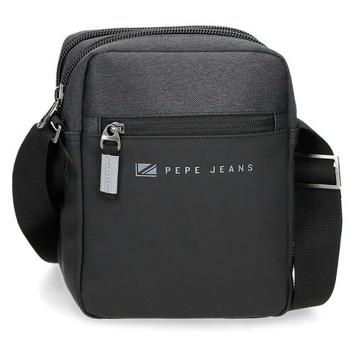 PepeJeans muška torbica (srednja I) JARVIS | crna | poliester-eko koža Slike