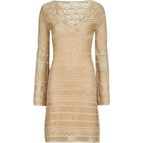 Guess NELLIE VN LS DRESS Gold Slike