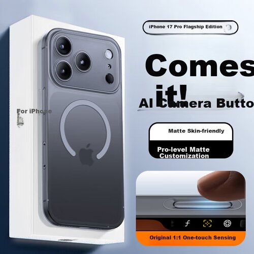  Mofei Maska za mobilni telefon iPhone 17 Pro / iPhone 17 Pro Max, Crna Cene