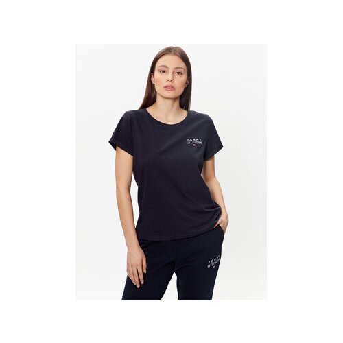 Tommy Hilfiger Majica UW0UW04525 Mornarsko modra Relaxed Fit Slike