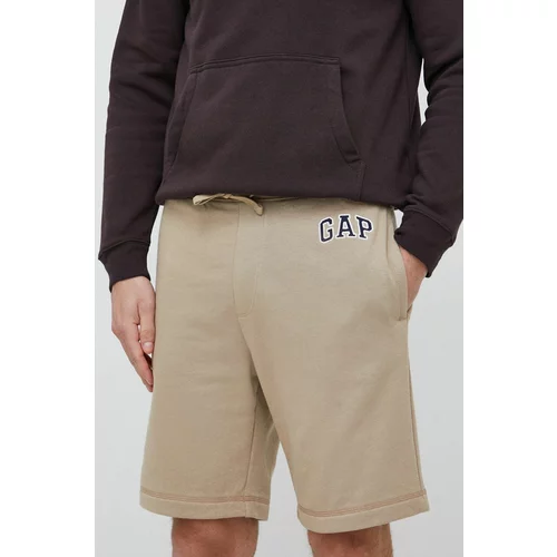 GAP Kratke hlače za muškarce, boja: smeđa