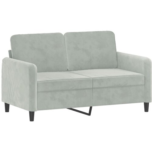 Maison Chic Dvosed kavč - Sofa - Kanape svetlo siv 120 cm žamet, (21727361) Cene