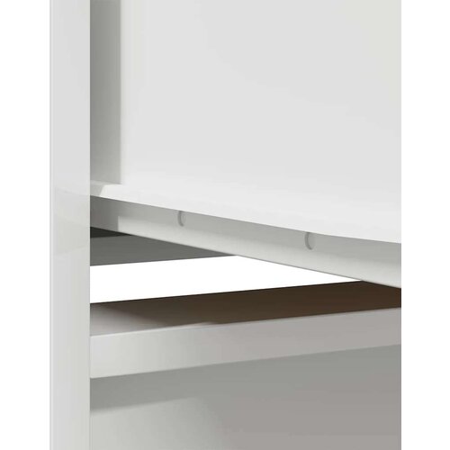 VidaXL Visoka omara bel 29,5x34x119,5 cm inženirski les Slike