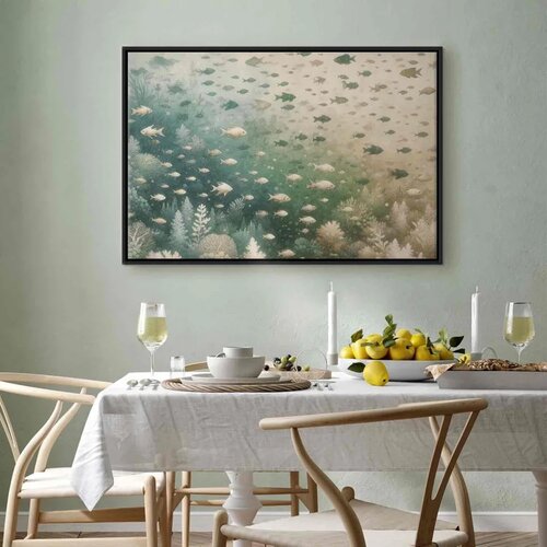  Slika - The marine world 60x40 U crnom drvenom okviru Slike