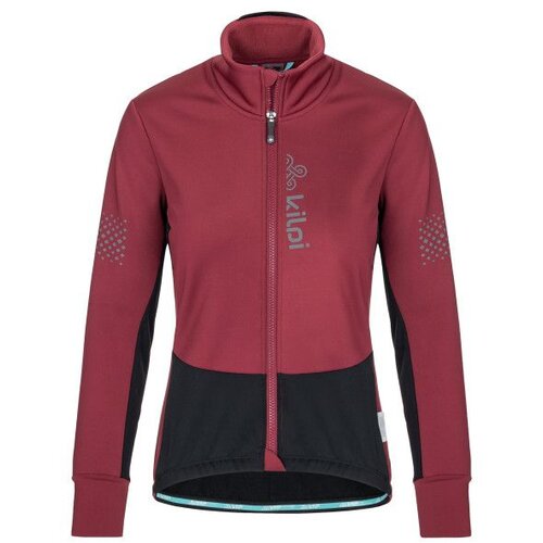 Kilpi Women's softshell bike jacket VELOVER-W dark red Cene