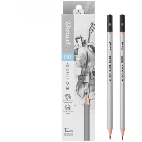 Dmast Set grafitnih olovaka za skiciranje HB EC392-HB, 12 komada Cene