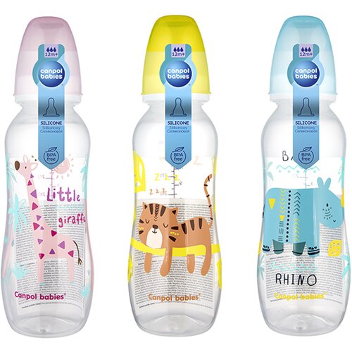 Canpol bočica za bebe, 330 ml, bez bpa, bela Slike