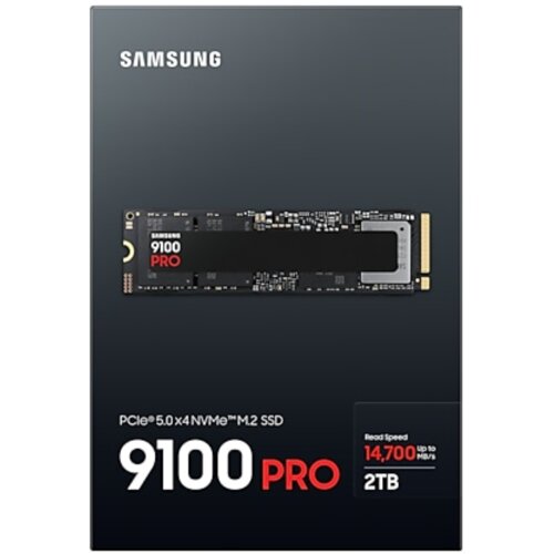 Samsung SSD 9100 PRO 2TB M.2 M.2 2280, MZ-VAP2T0BW, PCIe 5.0 do 14700/13300MB/s citanje/pisanje Slike