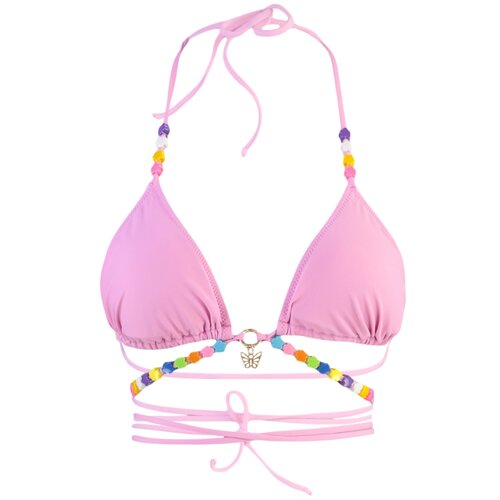 Trendyol Bikini Top - Pink - Plain Slike