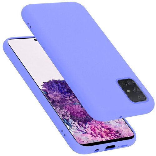 Cadorabo Ohi&amp;scaron;je, združljiv s Samsungom v tekoči lahki vijolični barvi - za&amp;scaron;čitni pokrov iz fleksibilnega silikona TPU, (20586318) Slike