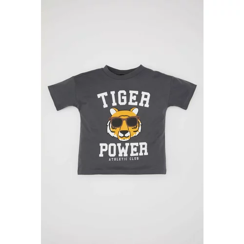Defacto Regular Fit Tiger Short Sleeve T-Shirt