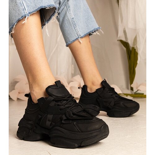 Gemre Black women&amp;#039;s chunky sports sneakers Zarina Slike