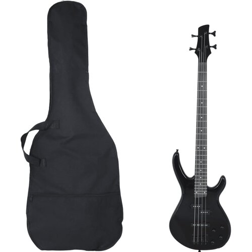  Električna bas gitara za početnike s torbom crna 4/4 46 &amp;quot; Slike