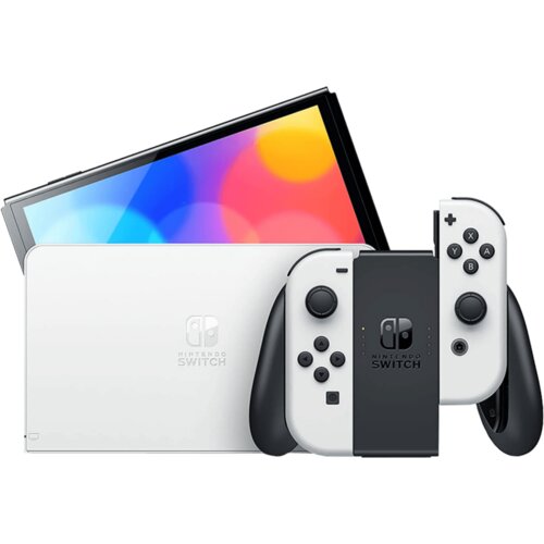 Nintendo Igraća konzola Switch &amp;ndash; Switch Console OLED White Slike
