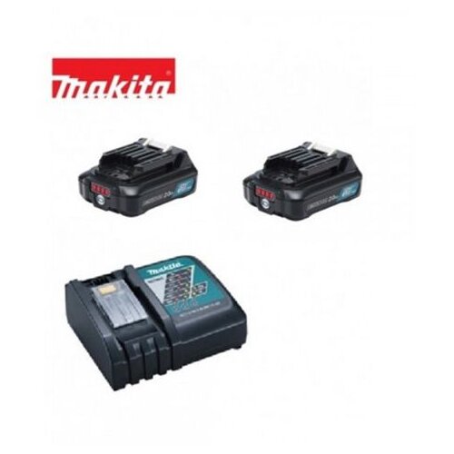 Makita BL1021B 2 x 2Ah + DC10WC punjac akumulatroski set 13 Slike